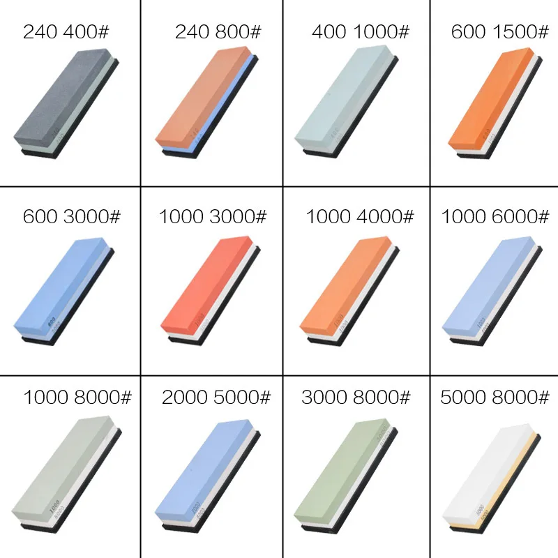 1000/3000 3000/8000 Grit Double-sided Sharpening Stone Base Angle Guide Set Kitchen Knife Sharpener
1000/3000 3000/8000 Grit Double-sided Sharpening Stone Base Angle Guide Set Kitchen Knife Sharpener