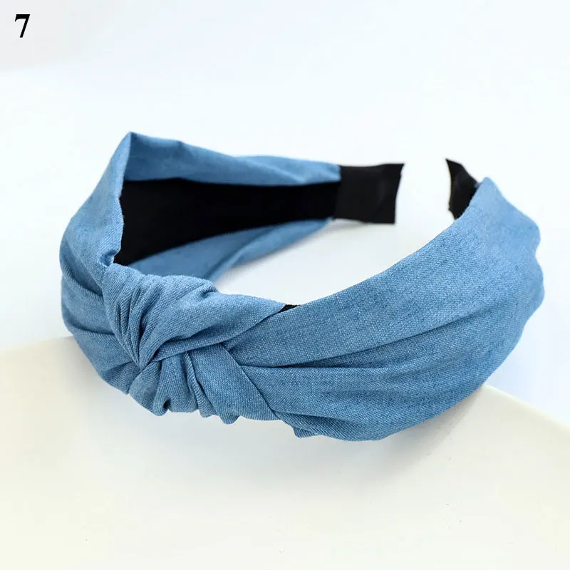 Vintage Denim Fabric Knotted Hair Hoop For Women Girls Elegant Wide Brimmed Head Hoop Makeup Tools Headbands Hair Accessories
Vintage Denim Fabric Knotted Hair Hoop For Women Girls Elegant Wide Brimmed Head Hoop Makeup Tools Headbands Hair Accessories