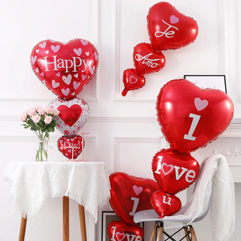 2Pcs Red Heart Balloons Foil Heart-to-heart Balloons Anniversary Wedding Decorations Valentines Day Gifts Bridal Party Backdrop
2Pcs Red Heart Balloons Foil Heart-to-heart Balloons Anniversary Wedding Decorations Valentines Day Gifts Bridal Party Backdrop