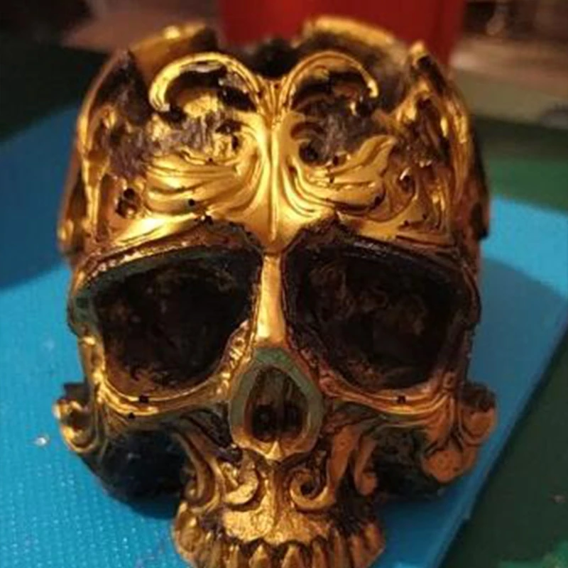 DIY Craft Skull Head Ashtray Epoxy Resin Mold Flowerpot Plant Pot Silicone Mould
DIY Craft Skull Head Ashtray Epoxy Resin Mold Flowerpot Plant Pot Silicone Mould