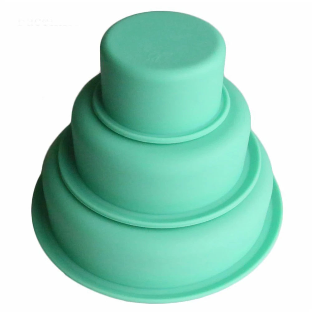 DIY Three-Layer Round Cake Mold Round Cake Pan Set Silicone Cake Molds for Birthday
DIY Three-Layer Round Cake Mold Round Cake Pan Set Silicone Cake Molds for Birthday