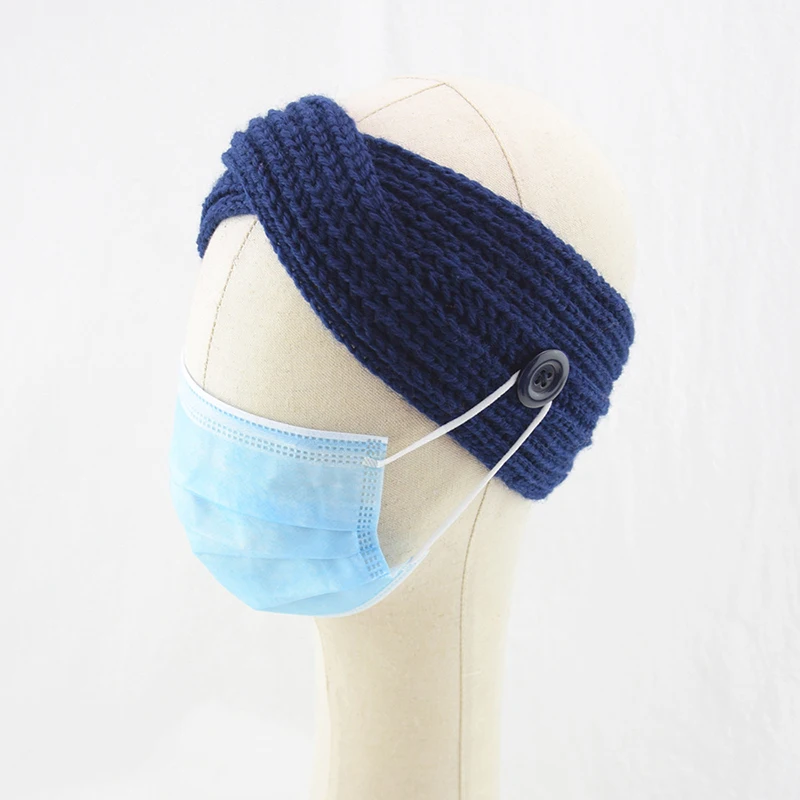 Cross Twist Solid Color Handmade Hair Accessories Women Headband Button Knitted Headband Warm Head Wrap Ear Warmer Soft Elastic
Cross Twist Solid Color Handmade Hair Accessories Women Headband Button Knitted Headband Warm Head Wrap Ear Warmer Soft Elastic