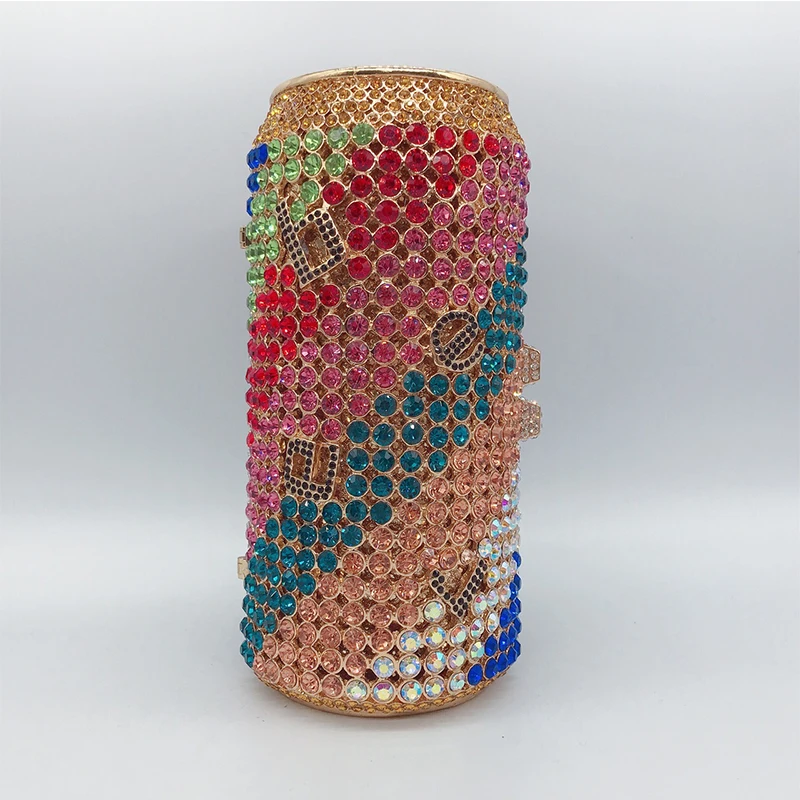 Luxury Designer Handbag Women Crossbody Bag 2021 Purse New Fashion Colorful Rhinestone Soda Can Barrel-shaped Chain Evening Bags
Luxury Designer Handbag Women Crossbody Bag 2021 Purse New Fashion Colorful Rhinestone Soda Can Barrel-shaped Chain Evening Bags