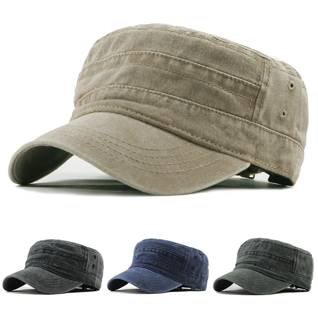 Fashion Men Women Cotton Soldier Denim Hat Visor Flat Cap Military Style Flat Cap Vintage Baseball Cap Sport Sun Hat Casquette
Fashion Men Women Cotton Soldier Denim Hat Visor Flat Cap Military Style Flat Cap Vintage Baseball Cap Sport Sun Hat Casquette