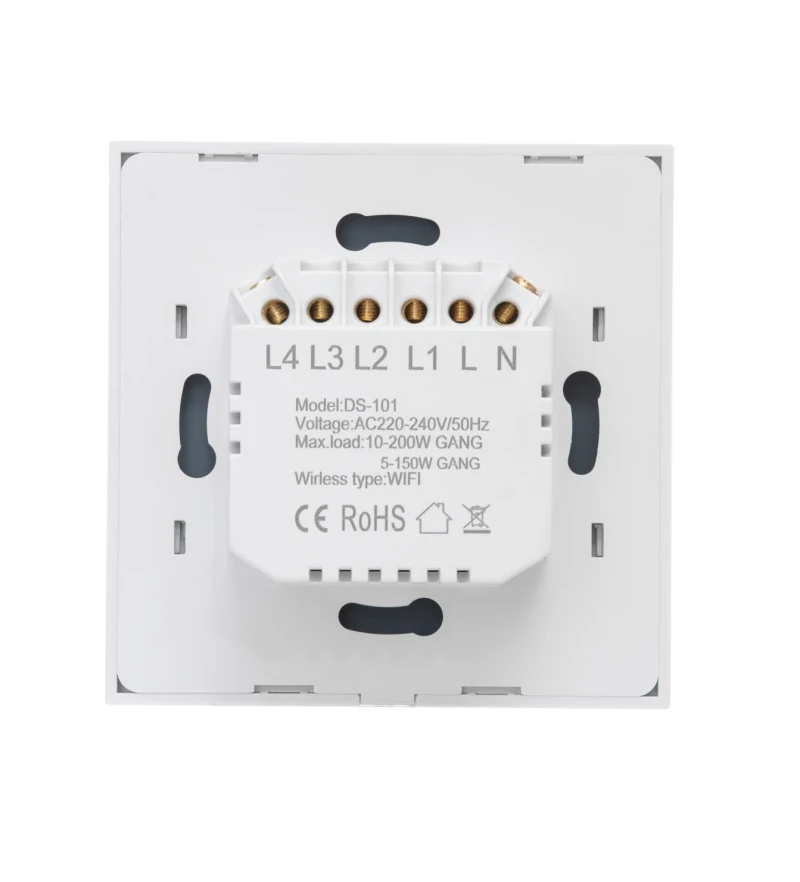 1/2/3/4 Gang TUYA WiFi Smart Touch Switch 220-240V Smart Life Wall Button Smart Light Switch For Alexa And Google Home Assistant
1/2/3/4 Gang TUYA WiFi Smart Touch Switch 220-240V Smart Life Wall Button Smart Light Switch For Alexa And Google Home Assistant