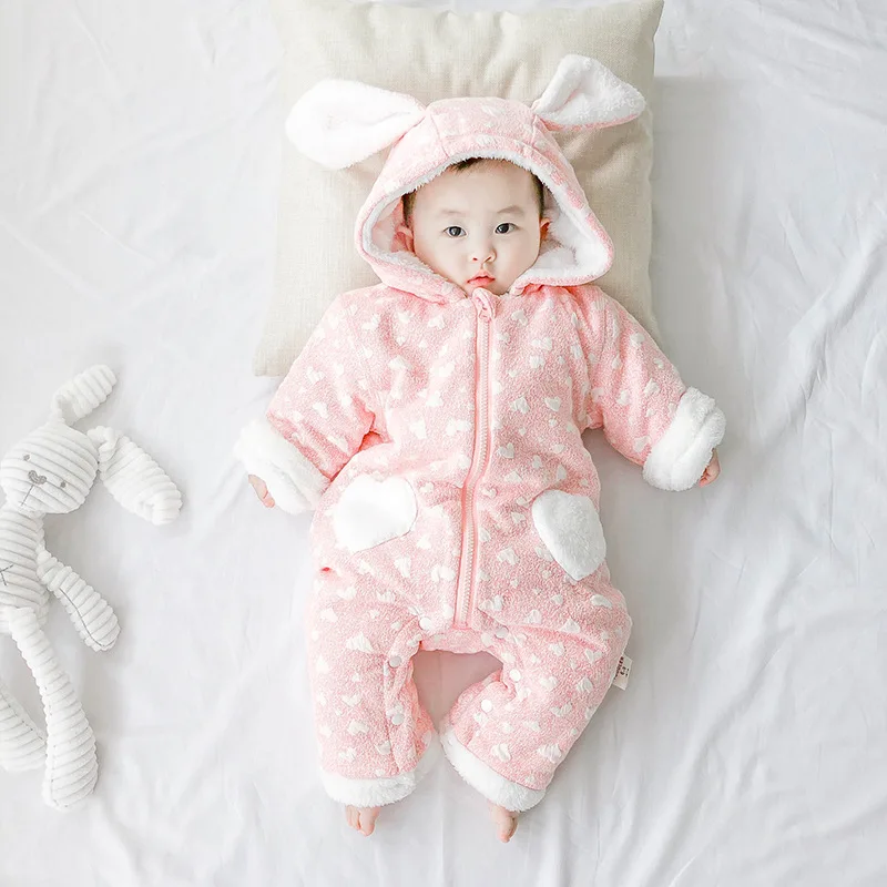 Cartoon Rabbit Ear Fleece Newborn Romper Infant Baby Warm Jumpsuit Soft Toddler Costume Baby Winter Jumpsuit 
Cartoon Rabbit Ear Fleece Newborn Romper Infant Baby Warm Jumpsuit Soft Toddler Costume Baby Winter Jumpsuit