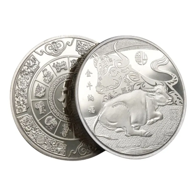 A 2021 Chinese Zodiac Souvenir Coin New Year Gift for Home Decoration Collection Gift Year Of Ox Commemorative Gold Coin
A 2021 Chinese Zodiac Souvenir Coin New Year Gift for Home Decoration Collection Gift Year Of Ox Commemorative Gold Coin