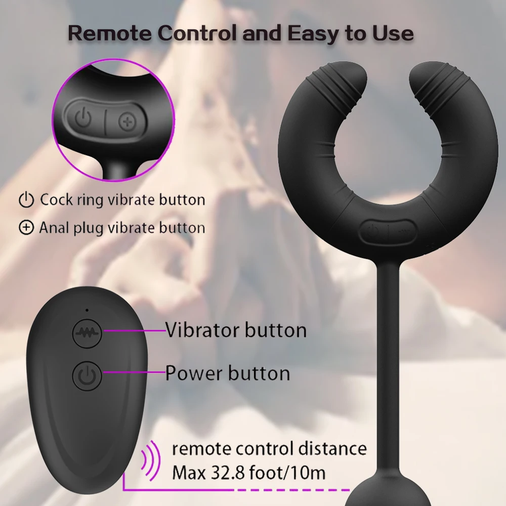 

Rechargeable Remote Control Silicone Threaded Anal Plug Butt Plug G-spot Prostate Massager Sex Toys For Woman Men Gay Anal Bead