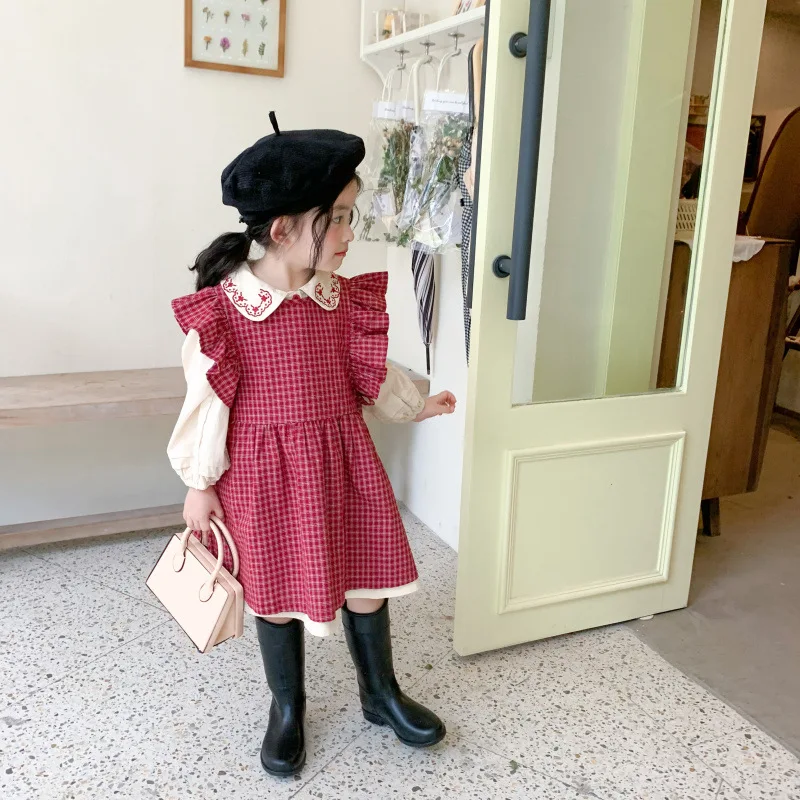Flying Sleeve Dress Girl Clothes 2021 Kids Dresses Girls A-line Dress Embroidery Dress Retro 2 Pcs Dress for Girl Kids Clothes
Flying Sleeve Dress Girl Clothes 2021 Kids Dresses Girls A-line Dress Embroidery Dress Retro 2 Pcs Dress for Girl Kids Clothes