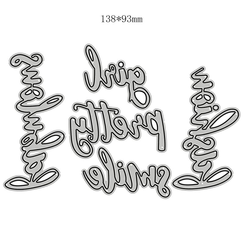 New Smile Pretty Girl Fabulous Word 2020 Metal Cutting Dies for DIY Scrapbooking and Card Making Decor Embossing Craft No Stamps
New Smile Pretty Girl Fabulous Word 2020 Metal Cutting Dies for DIY Scrapbooking and Card Making Decor Embossing Craft No Stamps