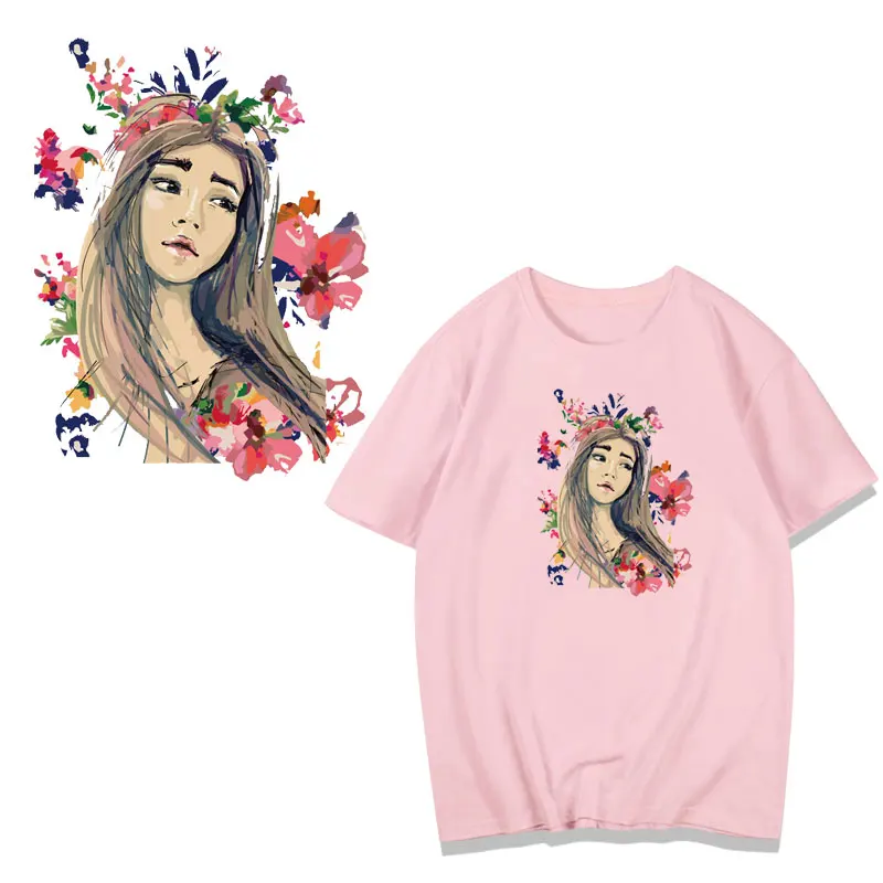 Hand drawn girl Clothing Stickers Iron On Patches Diy Heat Transfers Patch For Clothes T-shirt Appliques Decoration
Hand drawn girl Clothing Stickers Iron On Patches Diy Heat Transfers Patch For Clothes T-shirt Appliques Decoration