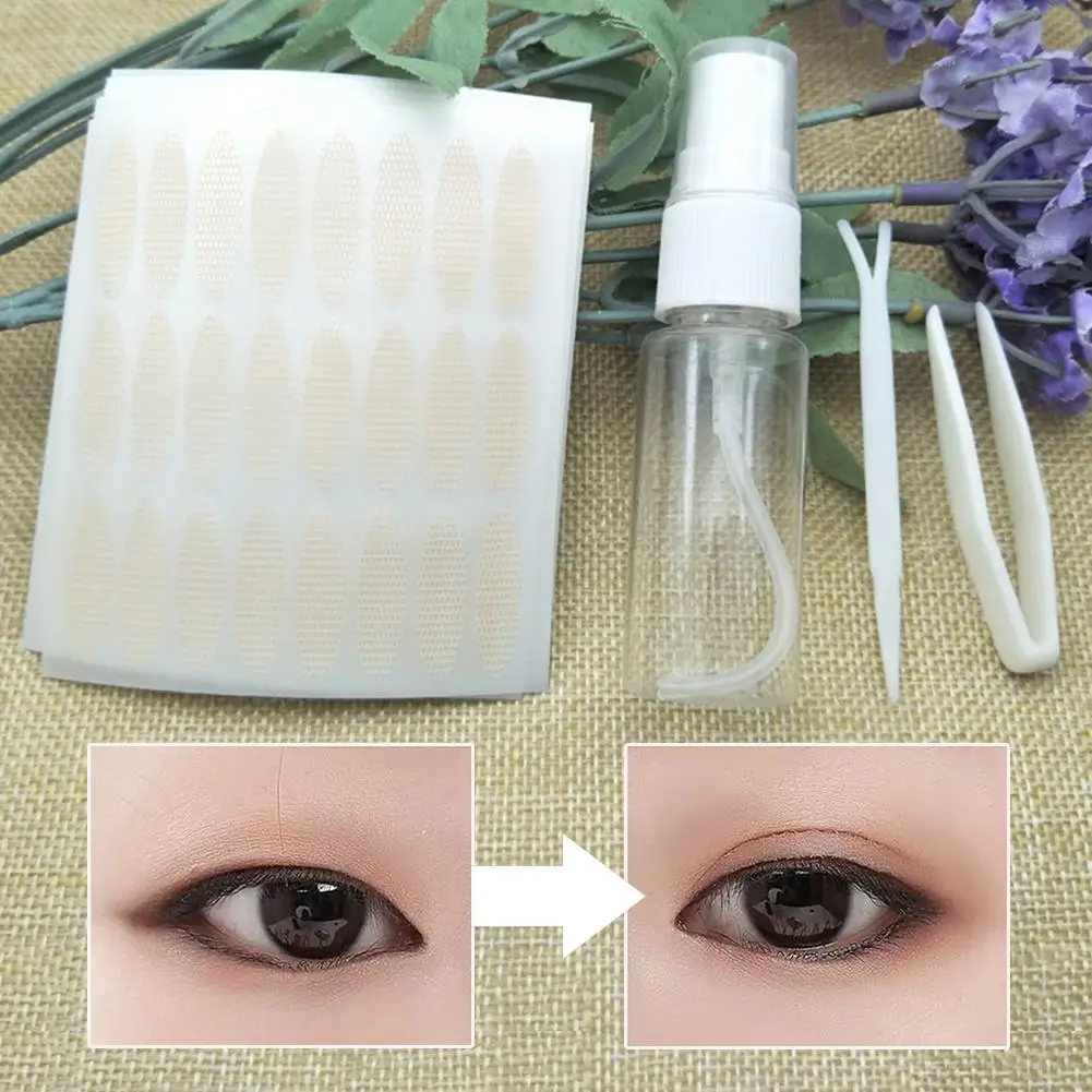 5Sheets Invisible Double Eyelid Tape Adhesive Sticker with Tweezers Spray Bottle Self-adhesive Natural Eyes Tape Makeup Tools
5Sheets Invisible Double Eyelid Tape Adhesive Sticker with Tweezers Spray Bottle Self-adhesive Natural Eyes Tape Makeup Tools