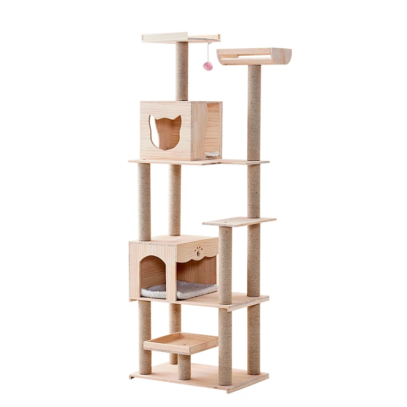 Cat Climbing Frame Solid Wood Cat Litter Cat Tree One Cat Scratch Column Cat Toy Cat Jumping Platform Cat House Cat Supplies
Cat Climbing Frame Solid Wood Cat Litter Cat Tree One Cat Scratch Column Cat Toy Cat Jumping Platform Cat House Cat Supplies