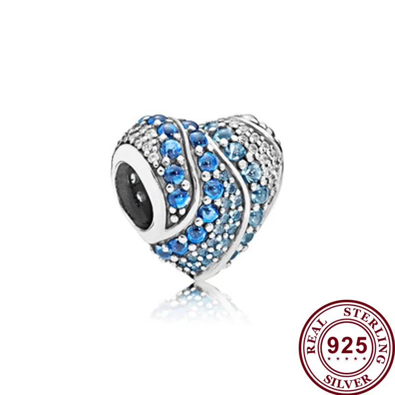 Original 925 Sterling Silver Bead New Crystal Ocean Heart Beads Fit Pandora Women Bracelet & Necklace Diy Jewelry
Original 925 Sterling Silver Bead New Crystal Ocean Heart Beads Fit Pandora Women Bracelet & Necklace Diy Jewelry