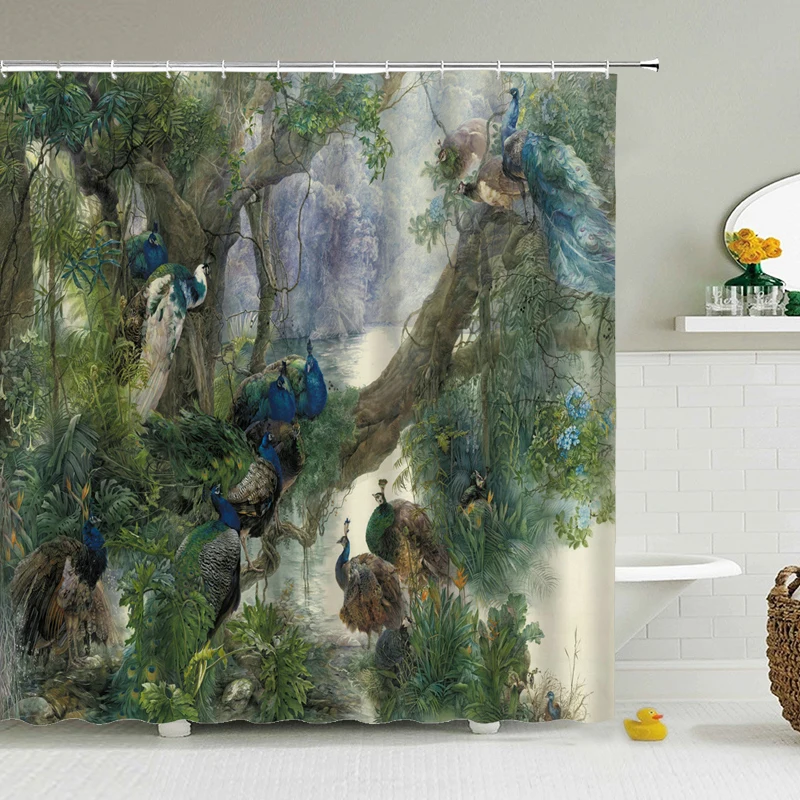 Красивая занавеска для душа с узором павлина, Весенняя Водонепроницаемая занавеска для душа с изображением короля птиц, украшение для ванн...
Красивая занавеска для душа с узором павлина, Весенняя Водонепроницаемая занавеска для душа с изображением короля птиц, украшение для ванн...