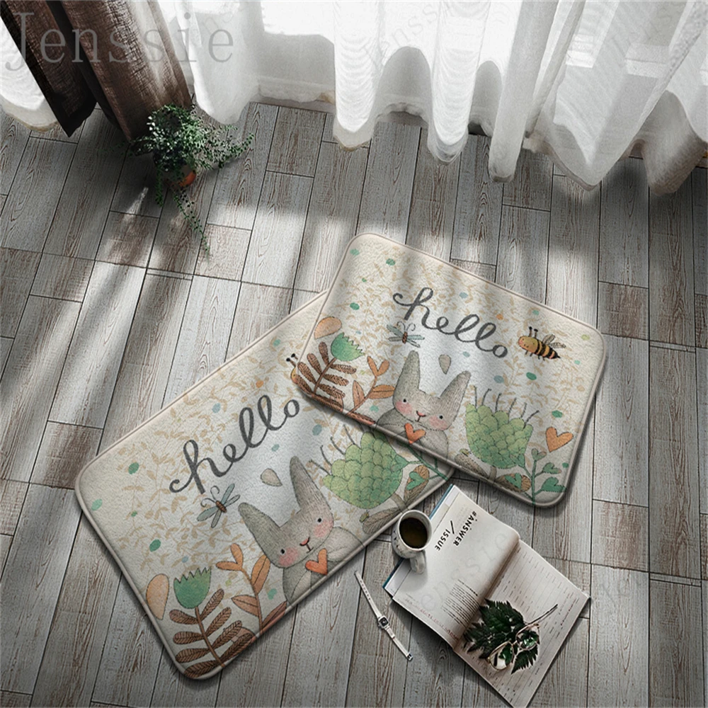 Cute Animal Door Mat 3D Printing Entrence Carpet Hallway Non-slip Bathroom Kitchen Mat Bunny Bear Flower Pattern Washable Home
Cute Animal Door Mat 3D Printing Entrence Carpet Hallway Non-slip Bathroom Kitchen Mat Bunny Bear Flower Pattern Washable Home