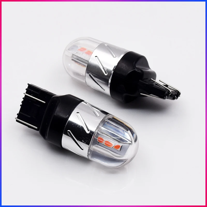 ShinMan 2 шт. 3030smd белый красный T20 7443 7444 W21/5 Вт Автомобильные светодиодные лампы