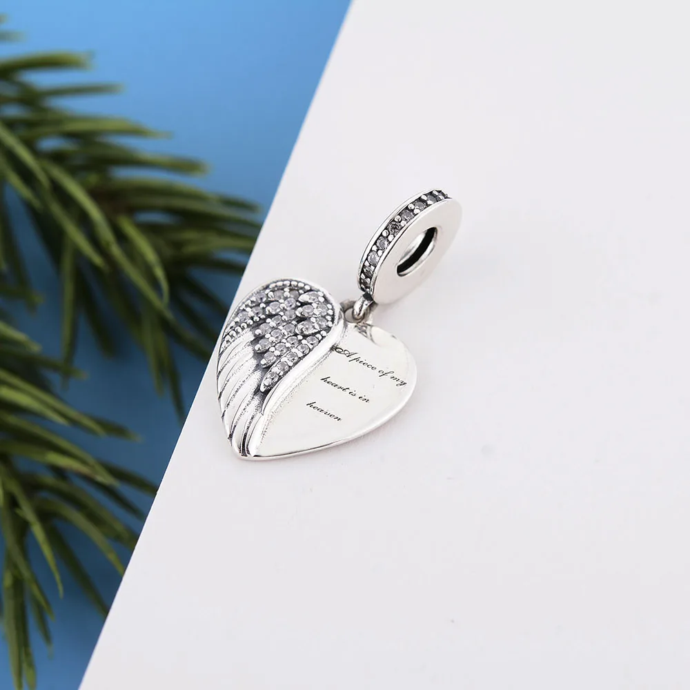 Heart Dangle Charms for Bracelet Necklace Pendant Jewellery Birthday Gifts for Sister 925 Sterling Silver Shinning Wings Beads
Heart Dangle Charms for Bracelet Necklace Pendant Jewellery Birthday Gifts for Sister 925 Sterling Silver Shinning Wings Beads