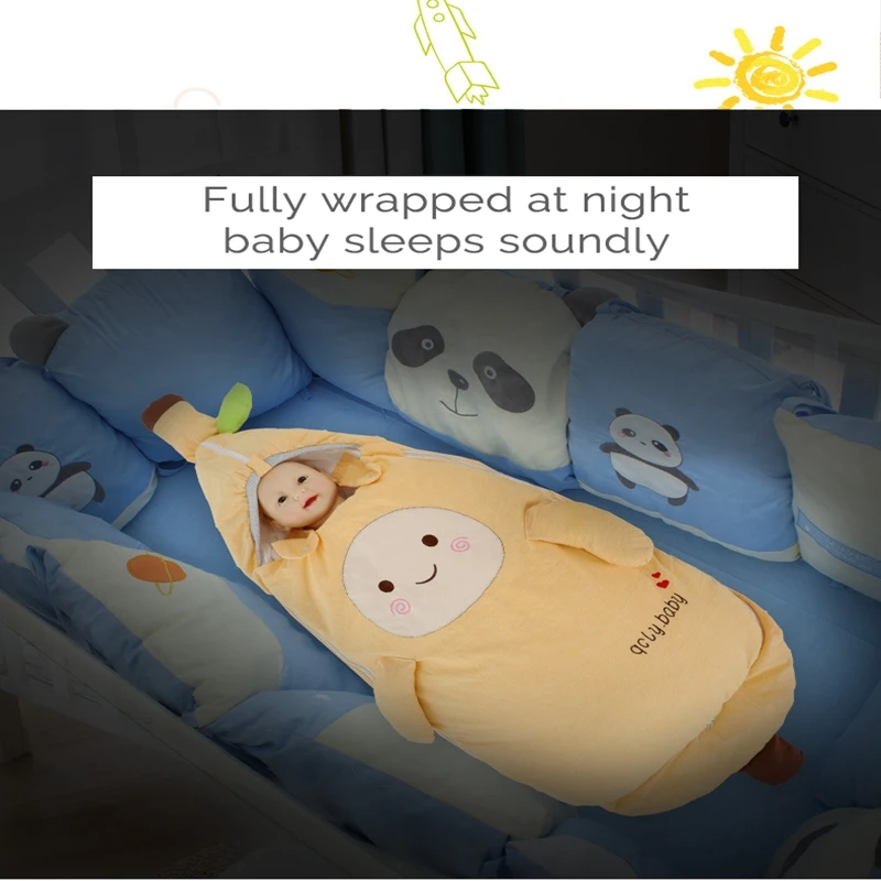 Baby Sleeping Bag For Newborn Infants With Double Wings Cotton For Seasons Warm Fashionable Anti Startle Reflex Size38.58*18.9in
Baby Sleeping Bag For Newborn Infants With Double Wings Cotton For Seasons Warm Fashionable Anti Startle Reflex Size38.58*18.9in