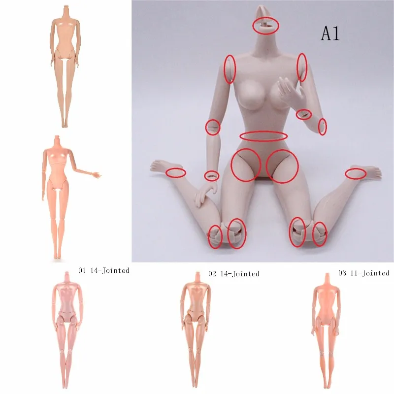 Hot DIY Fairytales Rotatable Joints Doll Nude Doll Naked Body Without Head For Dolls Joint Moving Naked Body Best Gifts for Girl
Hot DIY Fairytales Rotatable Joints Doll Nude Doll Naked Body Without Head For Dolls Joint Moving Naked Body Best Gifts for Girl