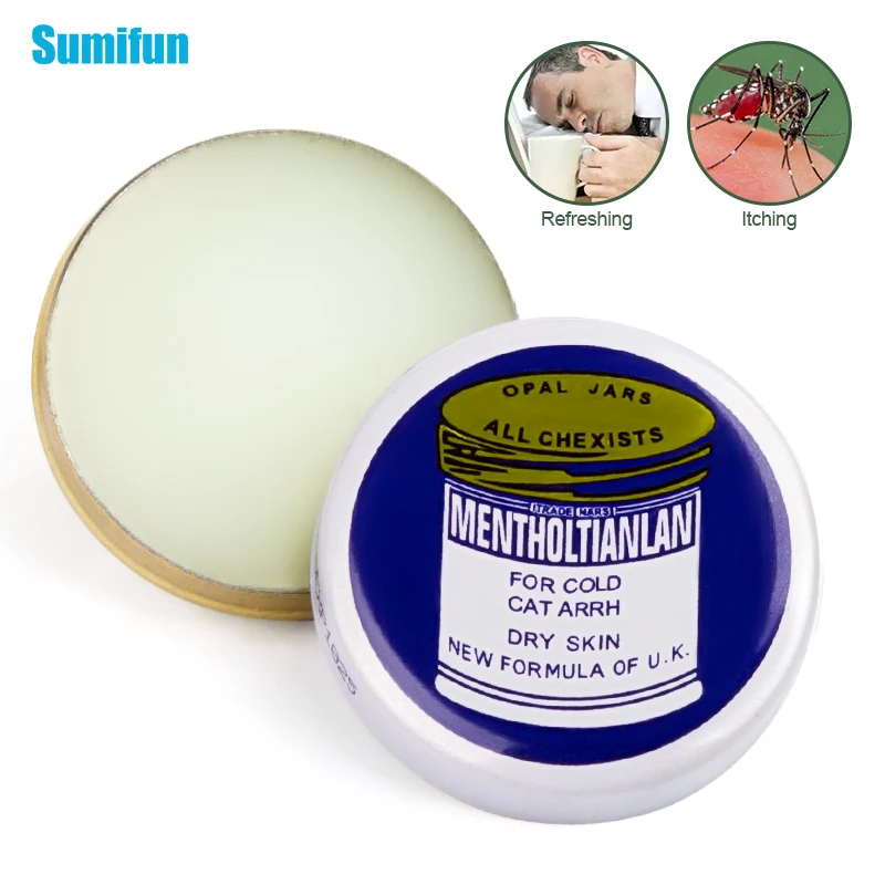 New 1/2Pcs Mint Cool Cream Cold Headache Dizziness Mosquito Bites Anti-Itching Refreshing Cream Pain Relief Medical Plaster
New 1/2Pcs Mint Cool Cream Cold Headache Dizziness Mosquito Bites Anti-Itching Refreshing Cream Pain Relief Medical Plaster