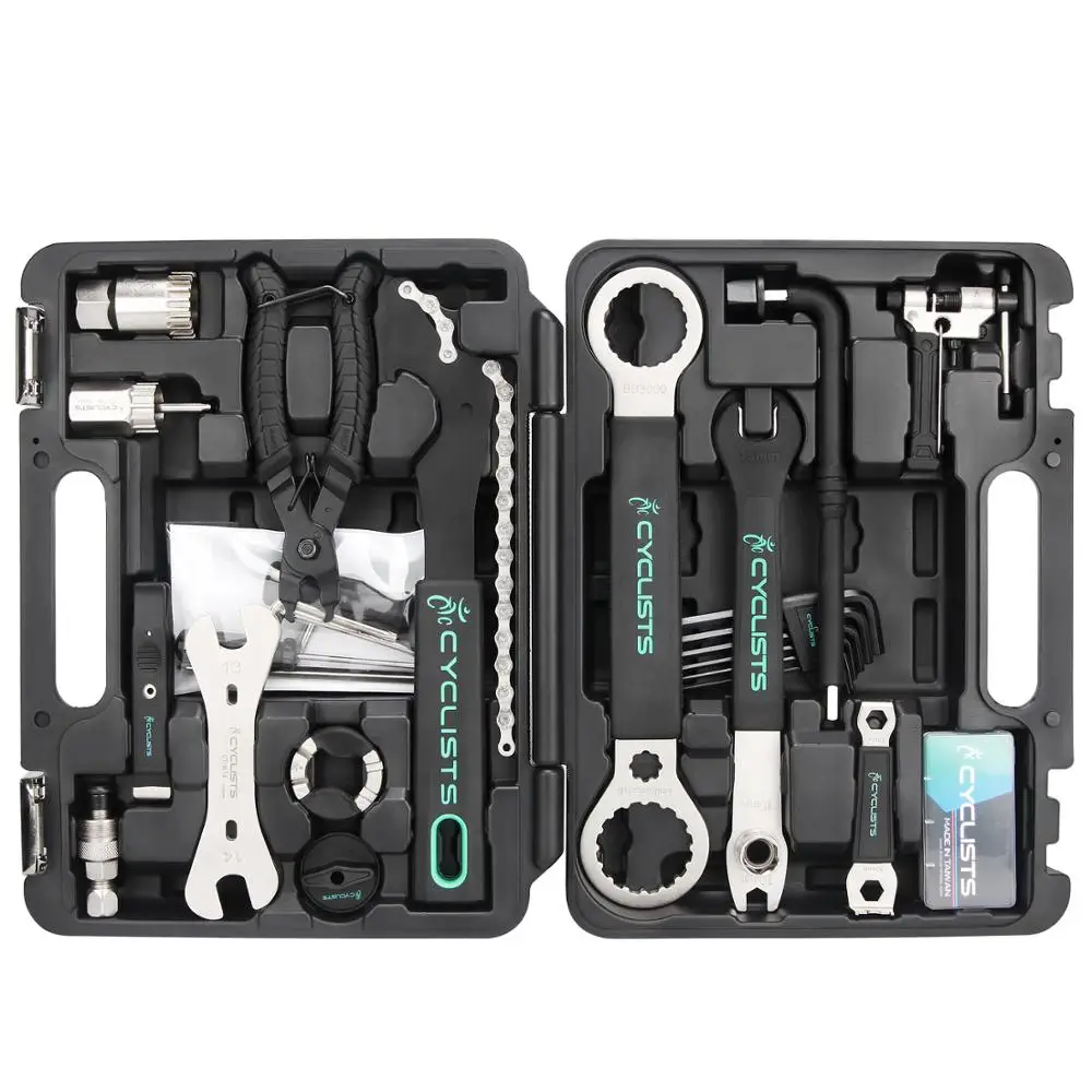 Professional Bicycle Toolbox SetProfessional Toolbox Portable Repair Mountain Bike Toolkit Riding Equipment Accessories Tools
Professional Bicycle Toolbox SetProfessional Toolbox Portable Repair Mountain Bike Toolkit Riding Equipment Accessories Tools