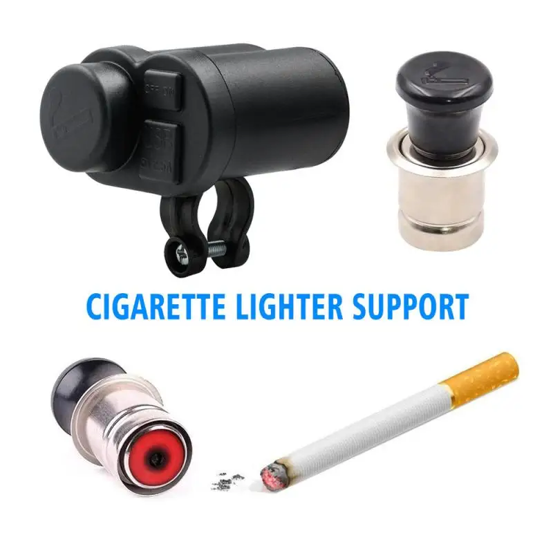 Motorcycle cigarette lighter with switch dual USB 2.5A waterproof motorcycle multifunctional charger
Motorcycle cigarette lighter with switch dual USB 2.5A waterproof motorcycle multifunctional charger