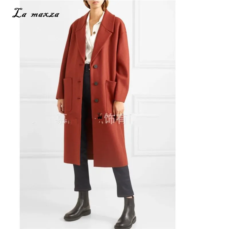 2019 Women Fall Fashion Streetwear Wool Coat Winter Elegant Korean Style Red Long Coat Plus Size
2019 Women Fall Fashion Streetwear Wool Coat Winter Elegant Korean Style Red Long Coat Plus Size