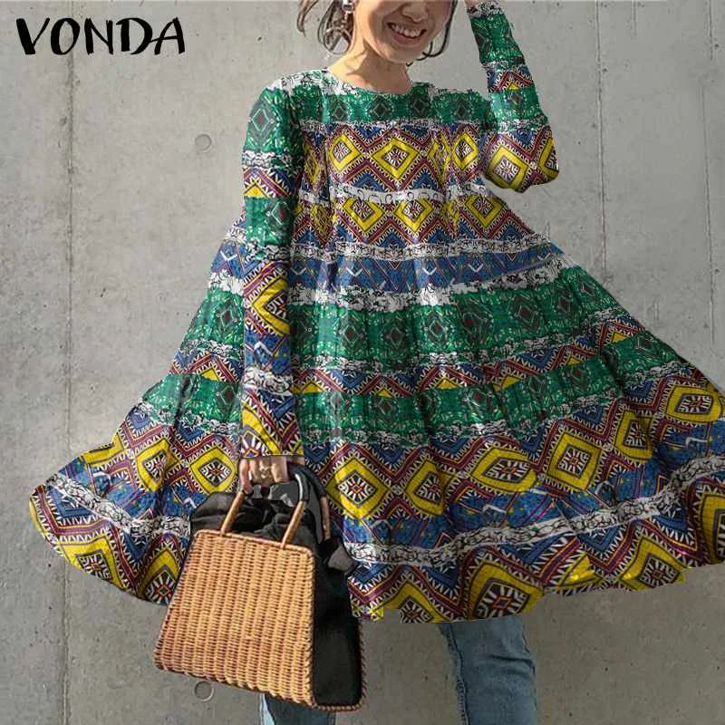 Повседневное короткое платье VONDA с принтом, женские короткие сексуальные мини платья, повседневные свободные богемные платья с длинным рук...
Повседневное короткое платье VONDA с принтом, женские короткие сексуальные мини платья, повседневные свободные богемные платья с длинным рук...