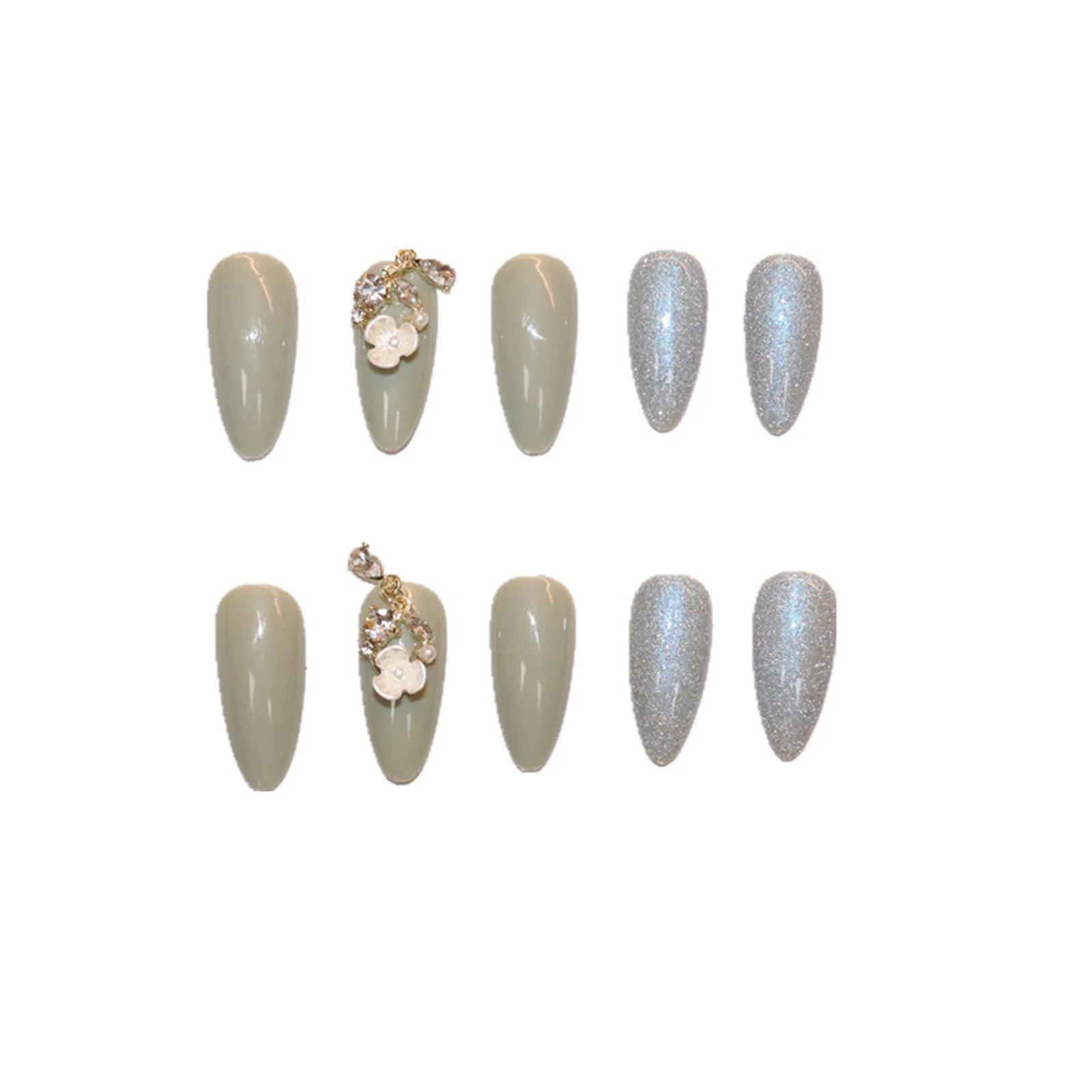 24pcs Matcha Color Wear Long Paragraph Fashion Manicure Patch False Nails Save Time Wearable Nail Patch
24pcs Matcha Color Wear Long Paragraph Fashion Manicure Patch False Nails Save Time Wearable Nail Patch