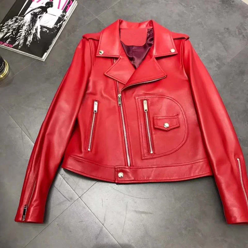 women's coat genuine leather jacket 2020new fashion turn-down collar clothes real sheepsin coats solid outerwear slim size M-3XL
women's coat genuine leather jacket 2020new fashion turn-down collar clothes real sheepsin coats solid outerwear slim size M-3XL