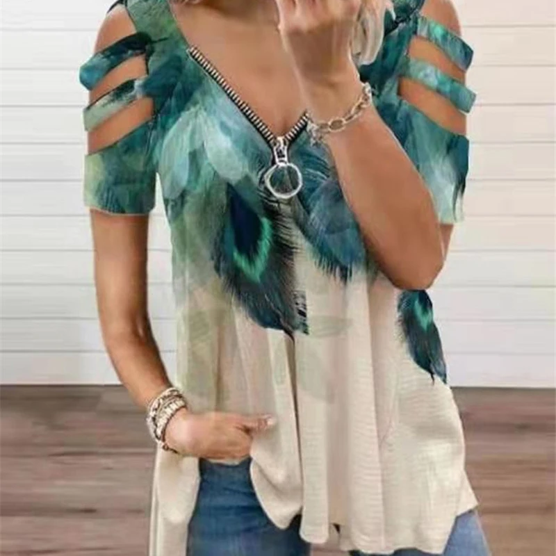 Футболка женская с глубоким V-образным вырезом, модный ажурный пуловер на молнии с принтом, повседневный Свободный Топ оверсайз с коротким р...
Футболка женская с глубоким V-образным вырезом, модный ажурный пуловер на молнии с принтом, повседневный Свободный Топ оверсайз с коротким р...