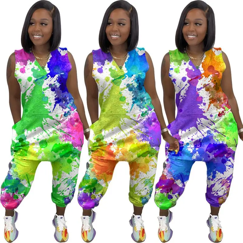 ZOOEFFBB Plus Size Women Clothing Sexy Splash Ink Rompers Womens Jumpsuit Summer 2021 Overalls One Piece Club Birthday Outfits 
ZOOEFFBB Plus Size Women Clothing Sexy Splash Ink Rompers Womens Jumpsuit Summer 2021 Overalls One Piece Club Birthday Outfits