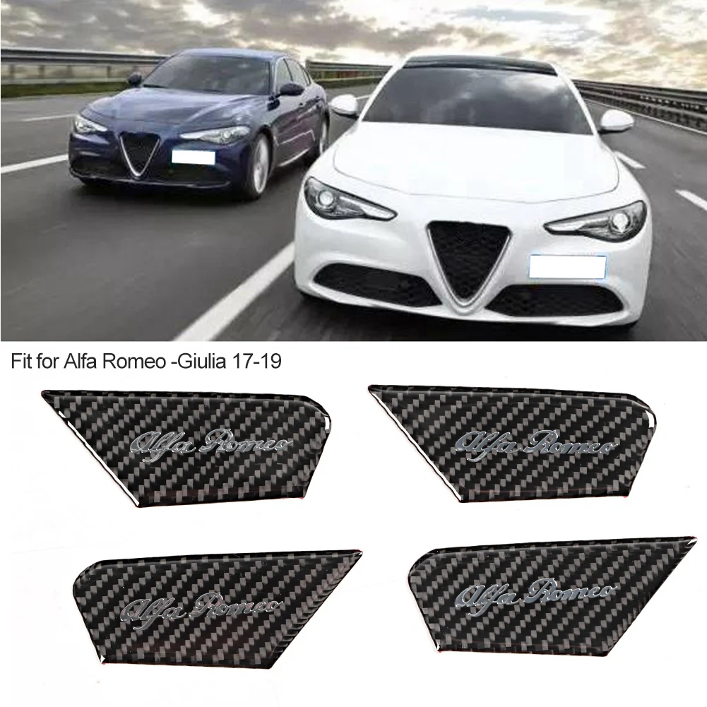 4 шт., накладки на внутреннюю дверь автомобиля из углеродного волокна для Alfa Romeo -Giulia 17-19
4 шт., накладки на внутреннюю дверь автомобиля из углеродного волокна для Alfa Romeo -Giulia 17-19
