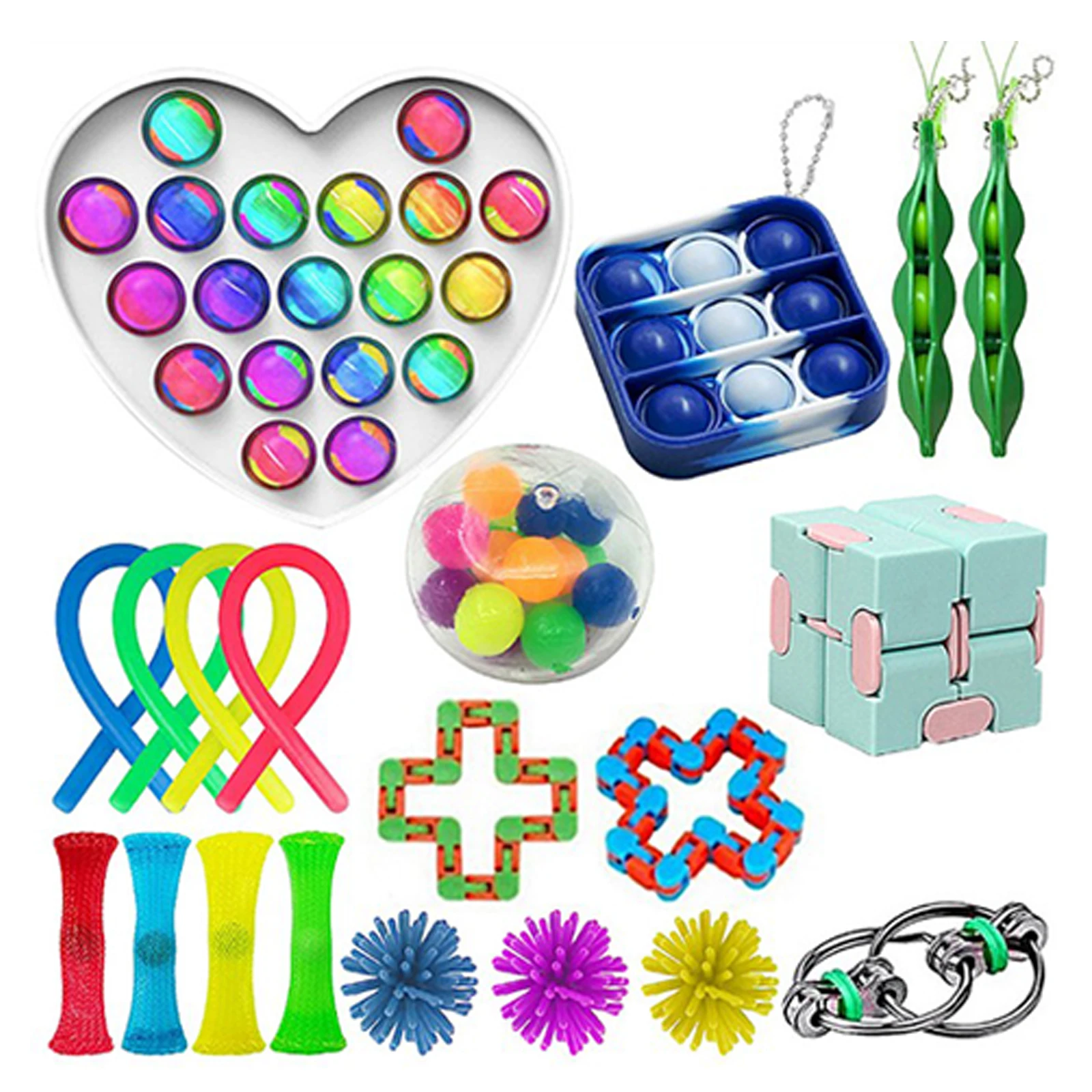 1set Fidget Toys Anti Stress Set Stretchy Strings toys for Adults Children Gift Pack Squishy Sensory Antistress Relief Figet Toy
1set Fidget Toys Anti Stress Set Stretchy Strings toys for Adults Children Gift Pack Squishy Sensory Antistress Relief Figet Toy