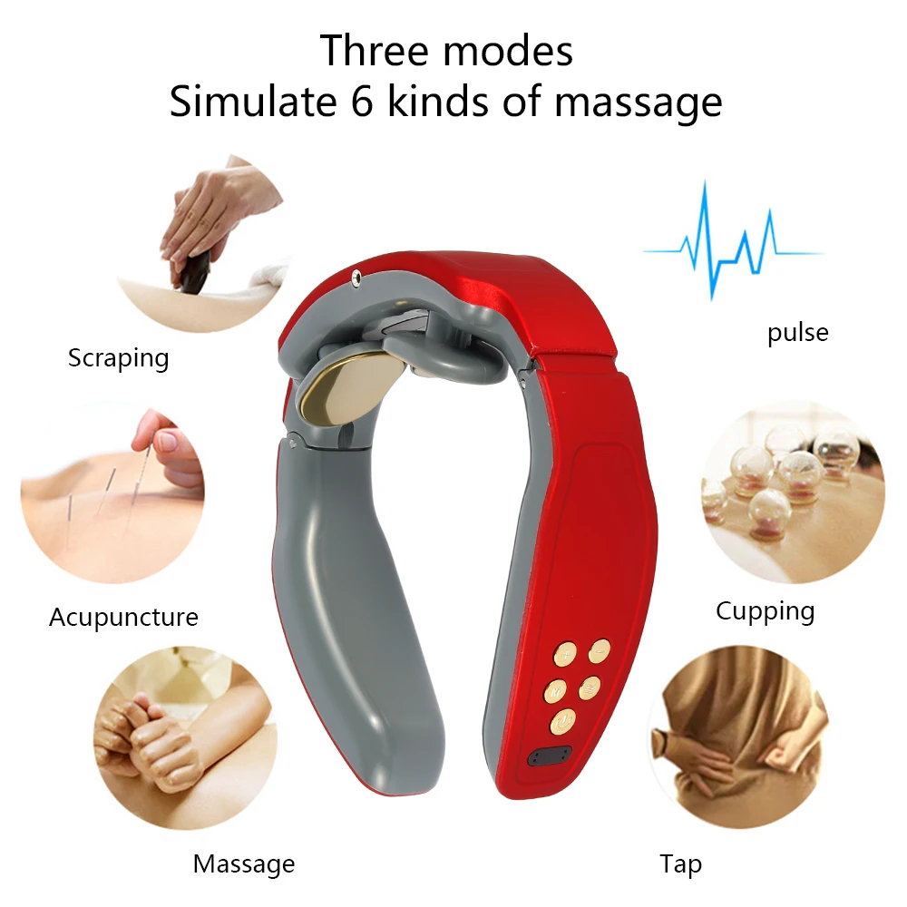 Smart pulse Electric Neck Shoulder Massager three-head charging Pain Relief Tool Relaxation Cervical Vertebra Physiotherapy
Smart pulse Electric Neck Shoulder Massager three-head charging Pain Relief Tool Relaxation Cervical Vertebra Physiotherapy