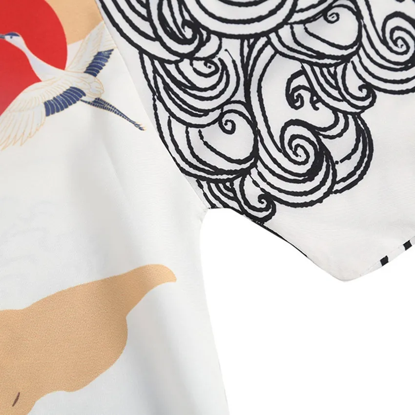 Unisex Japanese Oriental Crane Print Kimono Haori Casual Cardigan Chinese Tang Suit Woman Ukiyo-e Bath Robe Pajamas Coat Outfits
Unisex Japanese Oriental Crane Print Kimono Haori Casual Cardigan Chinese Tang Suit Woman Ukiyo-e Bath Robe Pajamas Coat Outfits