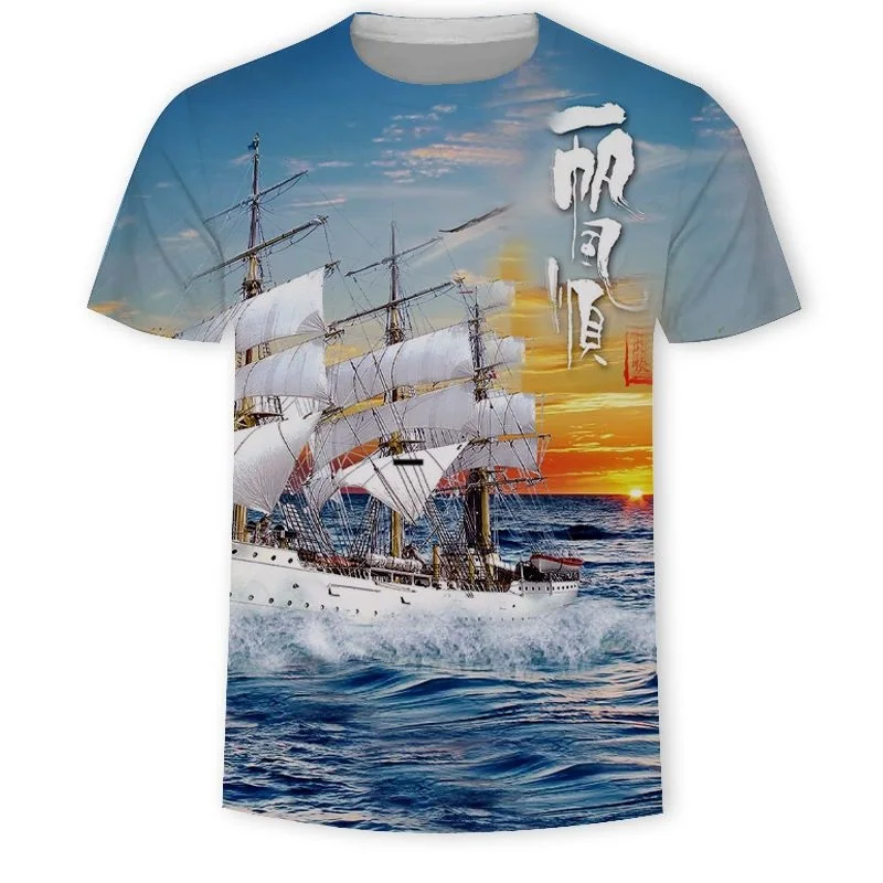 Men and Women Couples Summer Round Neck Short-sleeved Blouse T-shirt, Landscape Casual Clothing, Polyester Fabric 2021 New
Men and Women Couples Summer Round Neck Short-sleeved Blouse T-shirt, Landscape Casual Clothing, Polyester Fabric 2021 New