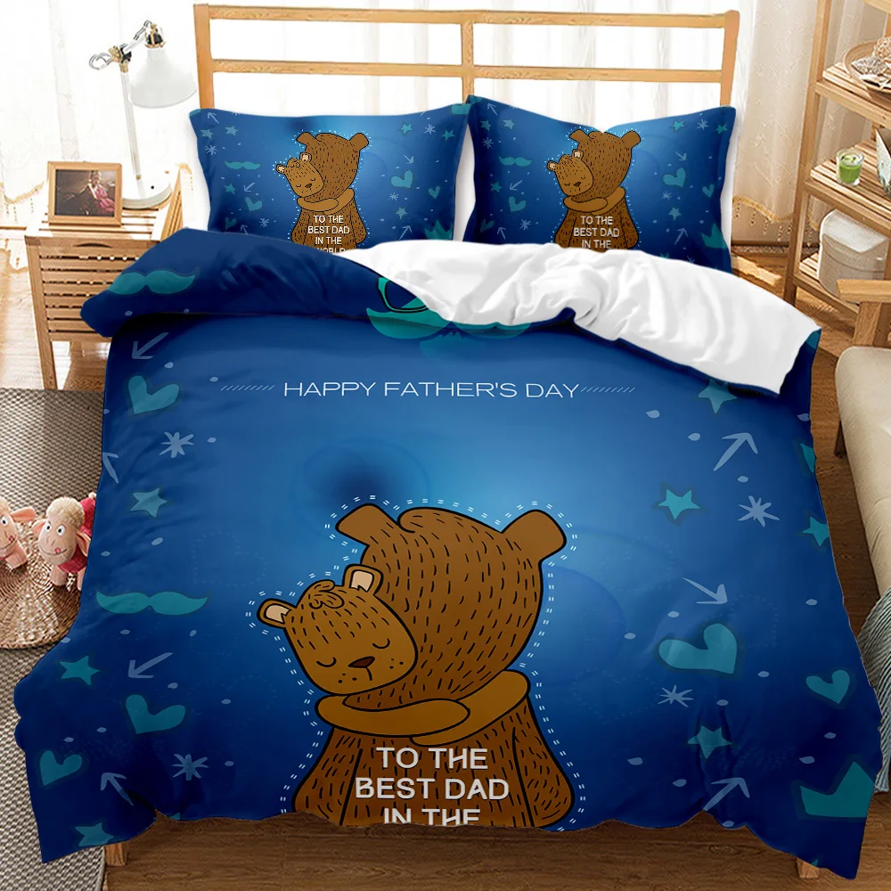 Happy Father's Day Home Textile Gift for Father Bedding Set Quilt Cover Pillowcases Twin Full Queen King Sizes Super Comfortable
Happy Father's Day Home Textile Gift for Father Bedding Set Quilt Cover Pillowcases Twin Full Queen King Sizes Super Comfortable