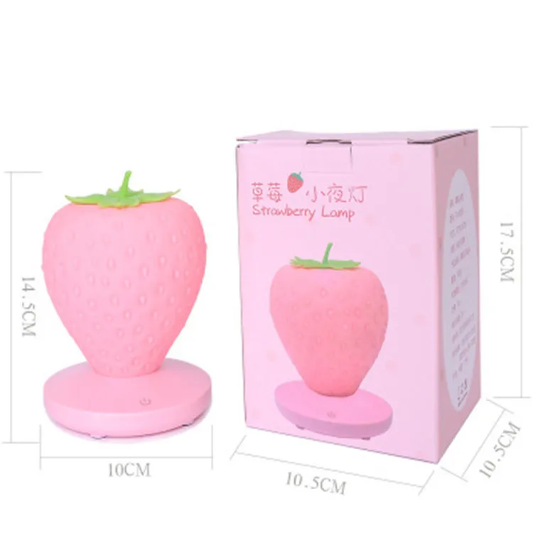 Dimmable LED Night Light Home Decoration Silicone Strawberry Nightlight USB Bedside Lamp For Baby Children Kids Gift Nightlight
Dimmable LED Night Light Home Decoration Silicone Strawberry Nightlight USB Bedside Lamp For Baby Children Kids Gift Nightlight