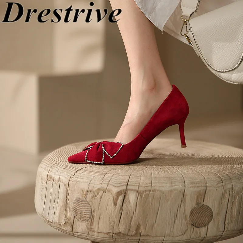 Весенние классические женские туфли-лодочки Drestrive с бантом-бабочкой красного цвета, женские замшевые туфли-лодочки с острым носком из овечь...
Весенние классические женские туфли-лодочки Drestrive с бантом-бабочкой красного цвета, женские замшевые туфли-лодочки с острым носком из овечь...