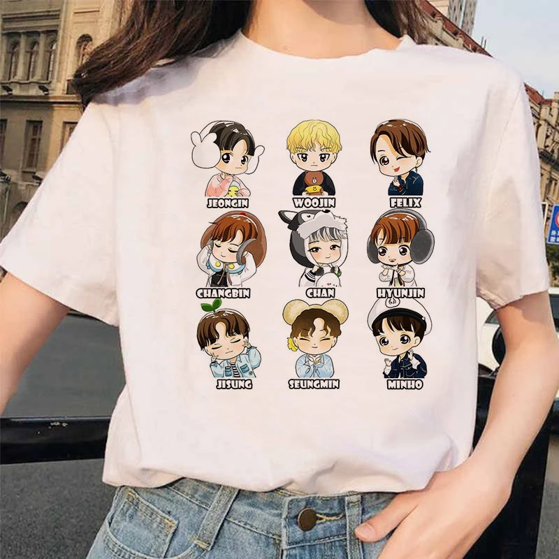 Kpop/детская футболка для девочек Футболка детей в стиле Харадзюку хип хоп