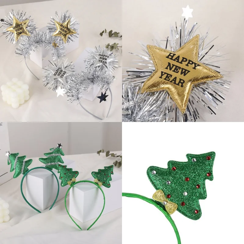 SHUANGR Christmas Headbands Santa Tree Elk Hairband Christmas Decorations 2021 Headwear New Year Xmas Navidad Noel Party
SHUANGR Christmas Headbands Santa Tree Elk Hairband Christmas Decorations 2021 Headwear New Year Xmas Navidad Noel Party