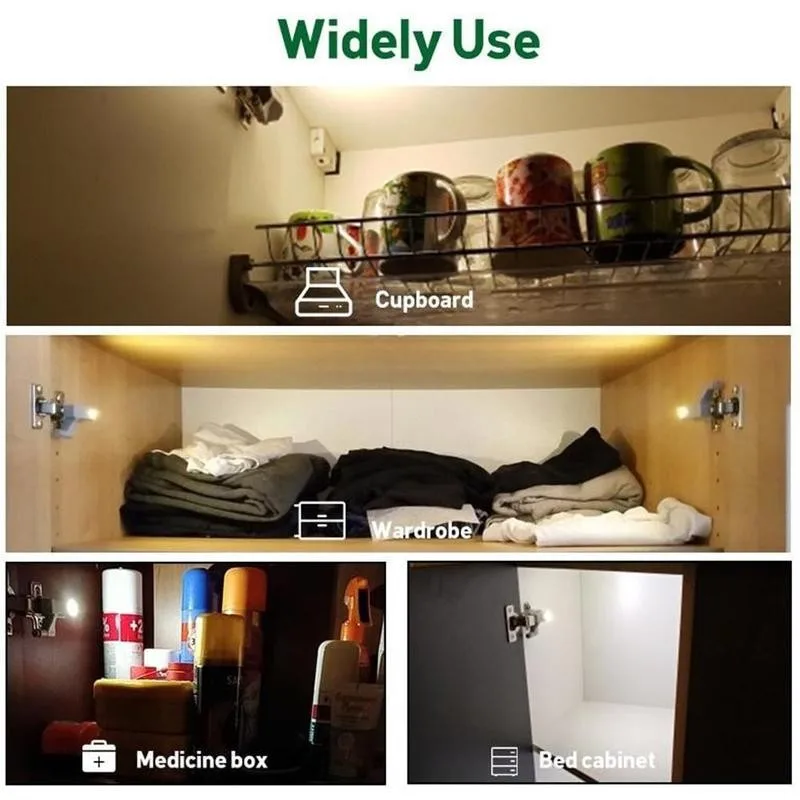 Led Hinged Light Led Cabinet Hinge Night Light Sensor Light For Kitchen Living Room Bedroom Wardrobe Closet Cupboard Door Lamp
Led Hinged Light Led Cabinet Hinge Night Light Sensor Light For Kitchen Living Room Bedroom Wardrobe Closet Cupboard Door Lamp