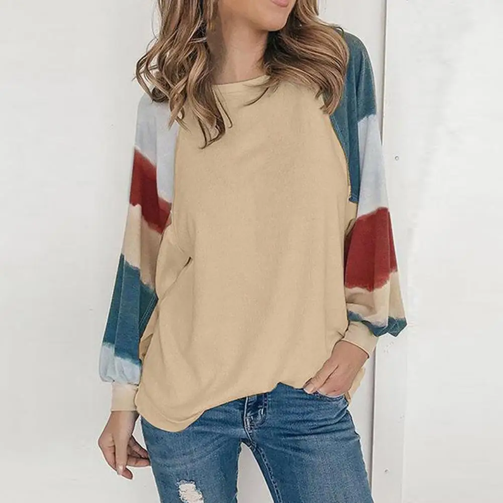 Autumn Winter Women Casual Long Sleeve Splicing Print Loose T Shirt Elegant Color Block Oversized Tops 2021 New Pullovers
Autumn Winter Women Casual Long Sleeve Splicing Print Loose T Shirt Elegant Color Block Oversized Tops 2021 New Pullovers