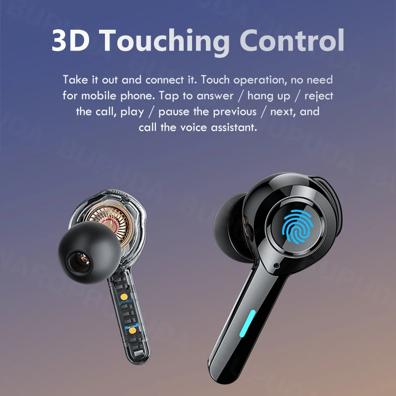 Wireless Bluetooth Headphones with Microphone IPX6 Waterproof Touch Control Bluetooth Earphones with 500mAh Charging Case
Wireless Bluetooth Headphones with Microphone IPX6 Waterproof Touch Control Bluetooth Earphones with 500mAh Charging Case