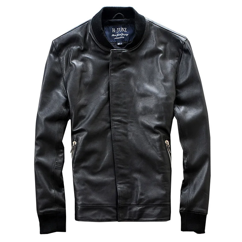 Korean youth sheepskin leather jacket wholesale men's casual baseball collar leather jacket
Korean youth sheepskin leather jacket wholesale men's casual baseball collar leather jacket
