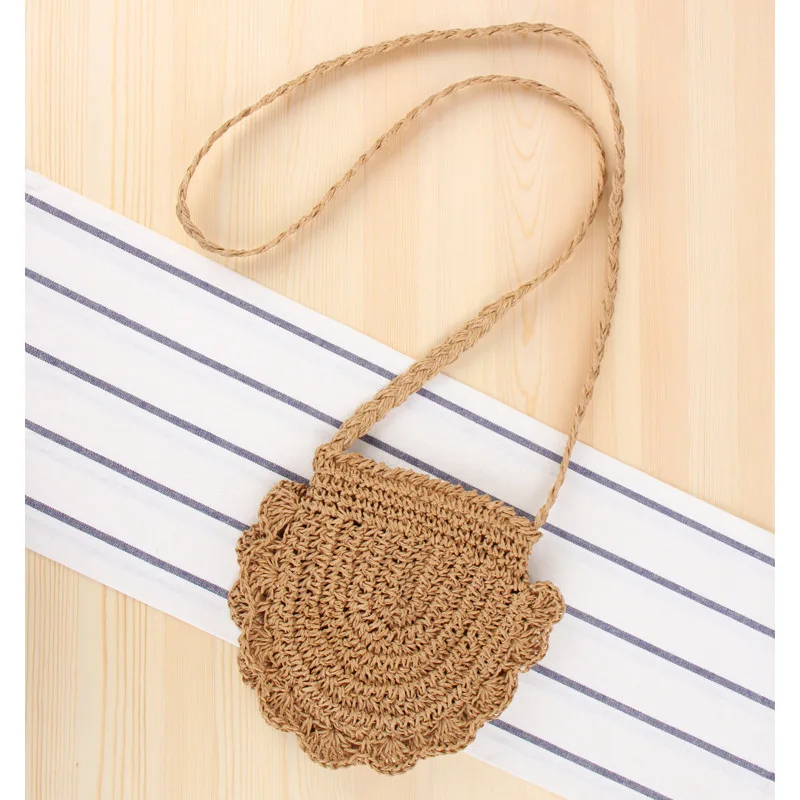 Cute Shell Shape Shoulder Hand-Woven Small Fresh Crossbody Straw Bag Leisure Coin Purse
Cute Shell Shape Shoulder Hand-Woven Small Fresh Crossbody Straw Bag Leisure Coin Purse