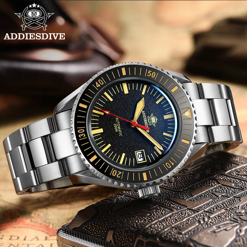 Addies Dive Automatic Mechanical Watch Sapphire Crystal 200m Diving Luminous Watch Ceramic Bezel NH35 Men's Watches
Addies Dive Automatic Mechanical Watch Sapphire Crystal 200m Diving Luminous Watch Ceramic Bezel NH35 Men's Watches