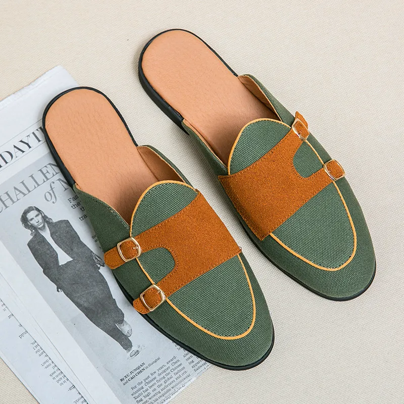 Espadrilles Men Summer Breathable Mens Mules Shoes High-quality Trend Baotou Slippers Men's House Muller Men Loafers Rubber
Espadrilles Men Summer Breathable Mens Mules Shoes High-quality Trend Baotou Slippers Men's House Muller Men Loafers Rubber